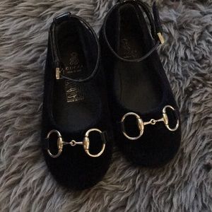 Navy Velvet Gucci Mary Janes